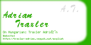 adrian traxler business card